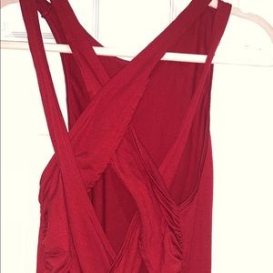 Red Workout Top